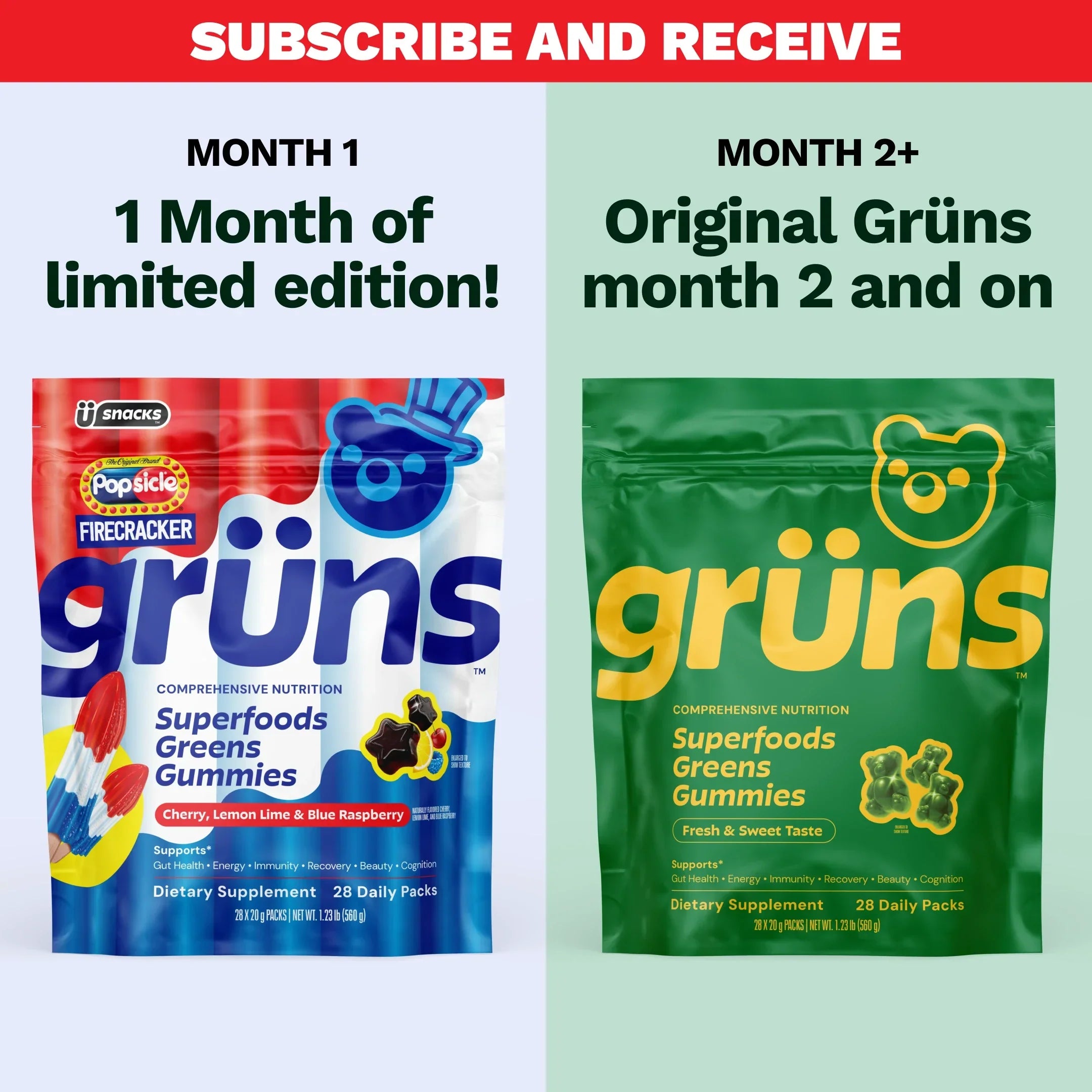 Popsicle® Firecracker Grüns - Bring Greens Into Your Day