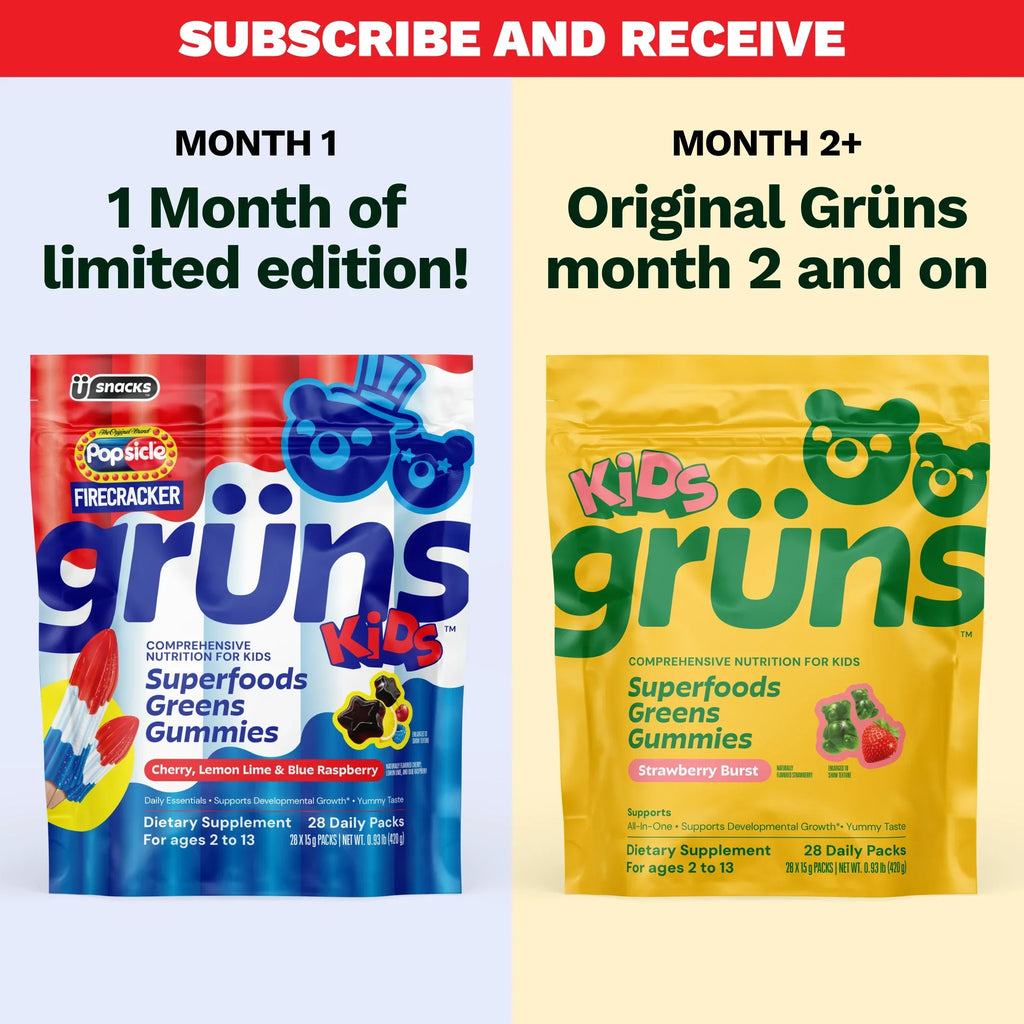 Popsicle® Firecracker Grüns Kids - More Plants in Your Routine