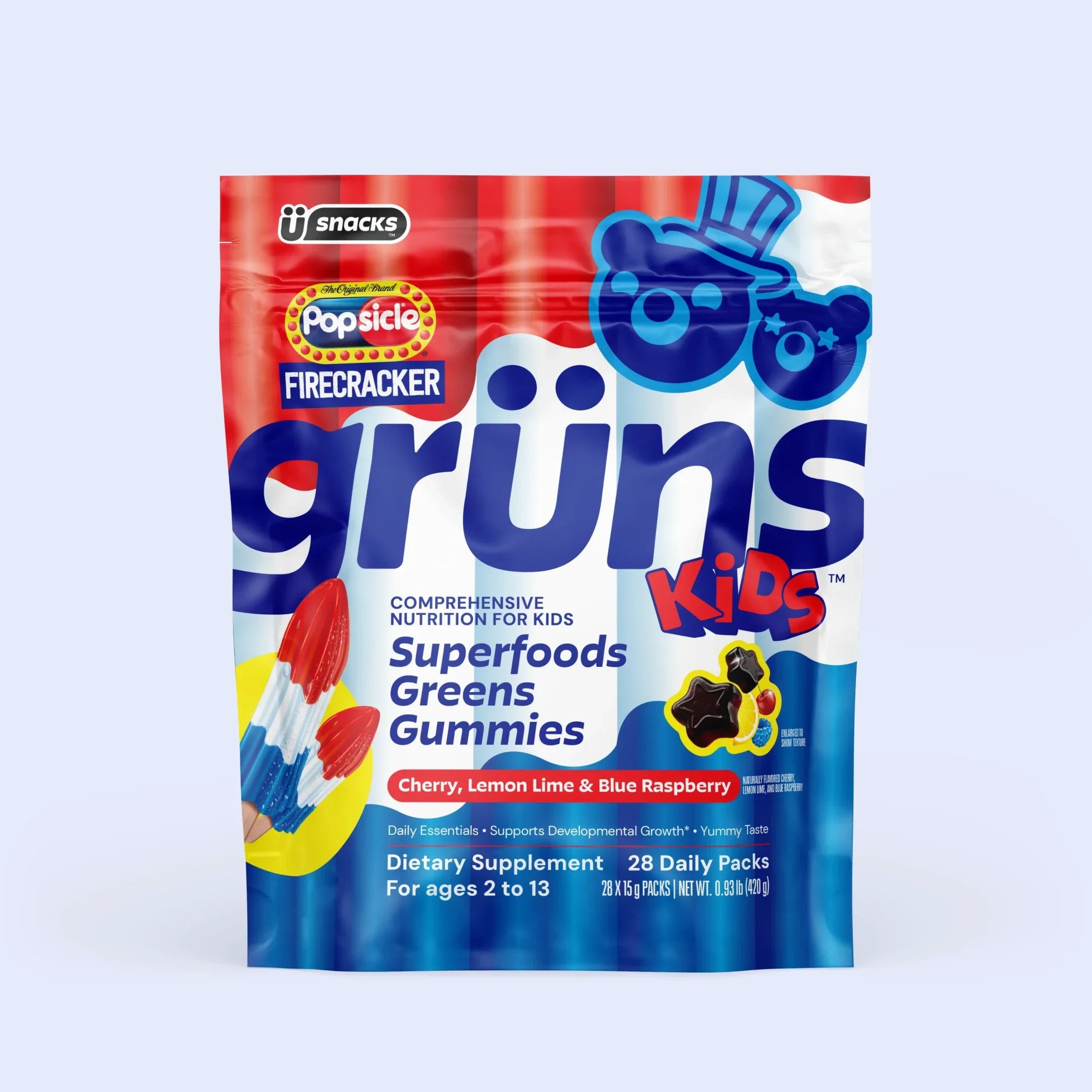 Popsicle® Firecracker Grüns Kids - More Plants in Your Routine