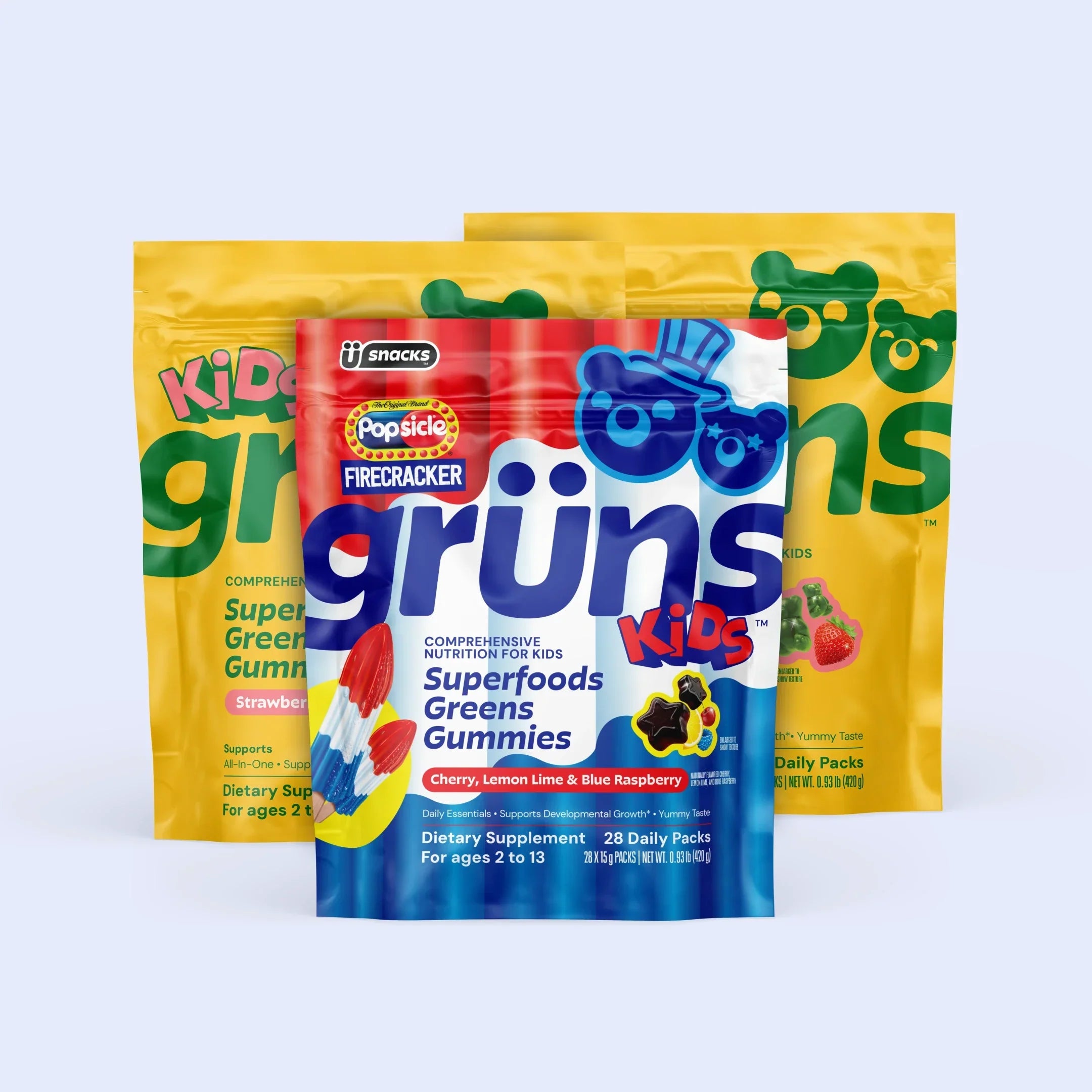 Popsicle® Firecracker Grüns Kids - More Plants in Your Routine