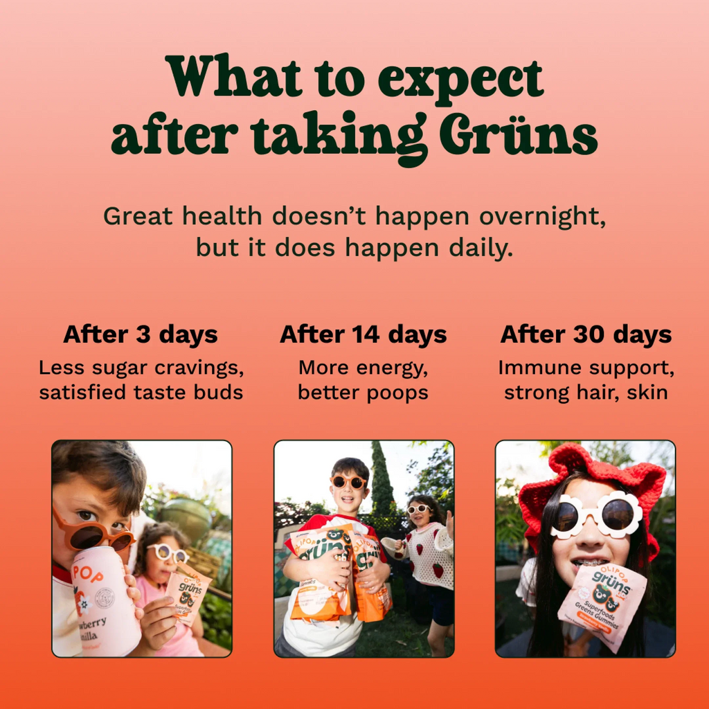 Grüns Kids OLIPOP® - Nutrition Support Without the Mess